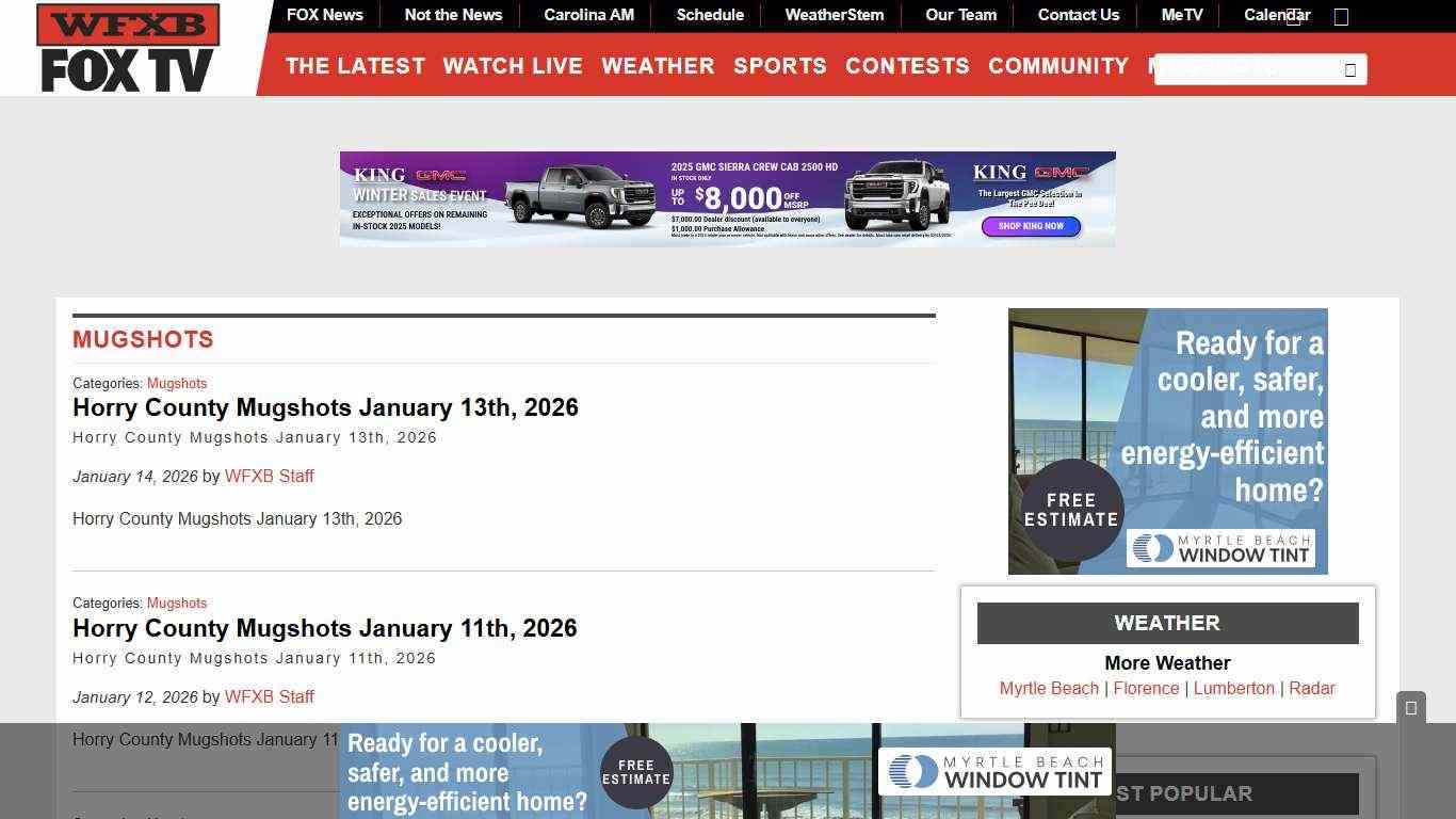 Mugshots Archives - WFXB